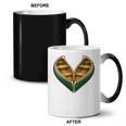 Canoe Heart Cute Minimalist Paddling Adventure Coffee Color Changing Mug, trending gift Canoe Heart Cute Minimalist Paddling Adventure Coffee Color Changing Mug, trending gift