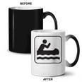 Cool Outdoor Water Sport Canoe Raglan Baseball Tee Coffee Color Changing Mug, trending gift