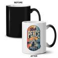Find Peace Paddle On Canoe Mountain Sunset Coffee Color Changing Mug, trending gift