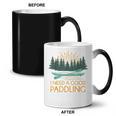 Kayaking Outdoor Water Sports Canoeing Paddle Kayak Coffee Color Changing Mug, trending gift
