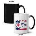 Ohio Flag Swimming Team Swim Swimmer US State Coffee Color Changing Mug, trending gift Ohio Flag Swimming Team Swim Swimmer US State Coffee Color Changing Mug, trending gift