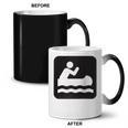 Outdoors Water Sports Canoe Canoeist Raglan Baseball Tee Coffee Color Changing Mug, trending gift