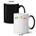 Retro Swimming Evolution For Swimmers Summer Water Lovers Coffee Color Changing Mug, trending gift Retro Swimming Evolution For Swimmers Summer Water Lovers Coffee Color Changing Mug, trending gift
