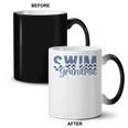Swim Grandma For Mother's Day Polyester 100 Small Short Sleeve Pull On 1 Count Women Grandmothers Swimming Enthusiasts For Grandmothers Coffee Color Changing Mug, trending gift