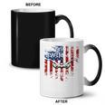 Swim Grandma Tshirt US American Flag Swimming Tee Coffee Color Changing Mug, trending gift