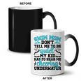 Swim Mom Swimming Mama Of A Swimmer Mom Swim Mother Coffee Color Changing Mug, trending gift