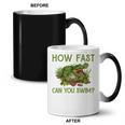 Swimmer Crocodile Swimming Humor How Fast You Can Swim Coffee Color Changing Mug, trending gift Swimmer Crocodile Swimming Humor How Fast You Can Swim Coffee Color Changing Mug, trending gift
