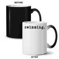 Swimming Enthusiast Minimalist Water Sports Coffee Color Changing Mug, trending gift Swimming Enthusiast Minimalist Water Sports Coffee Color Changing Mug, trending gift