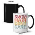 Swimming Pool Diving Sport Swimmer Swim Hair Dont Care Coffee Color Changing Mug, trending gift