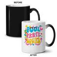Swimming Pool Party Squad Beach Pool Party Matching Beach Coffee Color Changing Mug, trending gift