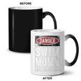 Swimming Swimmer DANGER Swim Mom Coffee Color Changing Mug, trending gift
