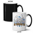 Women's Canoe Mom Leopard Print Paddle River Lake Sport Mother Coffee Color Changing Mug, trending gift