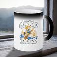 Canoe Dogs Golden Retriever Paddling Graphic Coffee Color Changing Mug