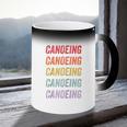 Canoeing Raglan Baseball Tee Coffee Color Changing Mug