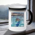 Competitive Swim Team Funny Kitty Cat Swimming Coffee Color Changing Mug