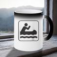 Cool Outdoor Water Sport Canoe Raglan Baseball Tee Coffee Color Changing Mug