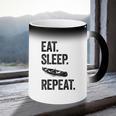 Eat Sleep Canoe Repeat Canoeing Outdoors Raglan Baseball Tee Coffee Color Changing Mug Eat Sleep Canoe Repeat Canoeing Outdoors Raglan Baseball Tee Coffee Color Changing Mug