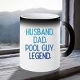 Husband Dad Pool Guy Legend Fathers Day Swimming Papa Coffee Color Changing Mug