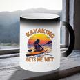 Kayaking Gets Me Wet Kayak Paddling Canoe Adult Joke Sleeveless Coffee Color Changing Mug