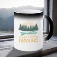 Kayaking Outdoor Water Sports Canoeing Paddle Kayak Coffee Color Changing Mug
