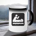 Outdoors Water Sports Canoe Canoeist Raglan Baseball Tee Coffee Color Changing Mug