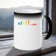 Retro Swimming Evolution For Swimmers Summer Water Lovers Coffee Color Changing Mug Retro Swimming Evolution For Swimmers Summer Water Lovers Coffee Color Changing Mug