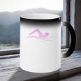Silhouette Icon Swimmer Stuff Girls Swimming Coffee Color Changing Mug