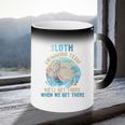 Swimmer Swim Sloth Swimming Team Retro Coffee Color Changing Mug Swimmer Swim Sloth Swimming Team Retro Coffee Color Changing Mug