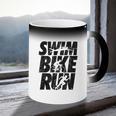 Swimming Cycling Running Triathlon Running Swimming Coffee Color Changing Mug