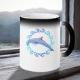 Swimming Dolphin Maori Sun Tribal Waves 2-Sided Coffee Color Changing Mug Swimming Dolphin Maori Sun Tribal Waves 2-Sided Coffee Color Changing Mug