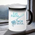 Swimming Eat Pasta Swim Fasta Swimmer Coffee Color Changing Mug