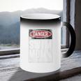 Swimming Swimmer DANGER Swim Mom Coffee Color Changing Mug