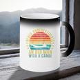 Never Underestimate An Old Man With a Canoe Retro Raglan Baseball Tee Coffee Color Changing Mug Never Underestimate An Old Man With a Canoe Retro Raglan Baseball Tee Coffee Color Changing Mug