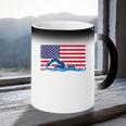 USA Flag Swimmer Swimming Sport Athlete Swim Swimming Coffee Color Changing Mug USA Flag Swimmer Swimming Sport Athlete Swim Swimming Coffee Color Changing Mug