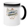Canoe And Lake Camping Paddle Camp Coffee Color Changing Mug