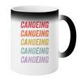 Canoeing Raglan Baseball Tee Coffee Color Changing Mug