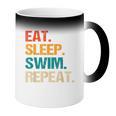 Eat Sleep Swim Repeat Pool Swimmer Water Polo Swimming Coffee Color Changing Mug Eat Sleep Swim Repeat Pool Swimmer Water Polo Swimming Coffee Color Changing Mug
