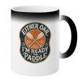 Kayak Canoe Paddle Either Oar Coffee Color Changing Mug
