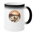 Kayak Kayaker Canoes-Boating Water-Paddle Canadier-Canoe Raglan Baseball Tee Coffee Color Changing Mug