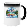 Lake Canoeing Canoe Coffee Color Changing Mug Lake Canoeing Canoe Coffee Color Changing Mug