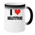 I Love Breaststroke Heart Swim Swimmer Pool Swimming Coffee Color Changing Mug I Love Breaststroke Heart Swim Swimmer Pool Swimming Coffee Color Changing Mug