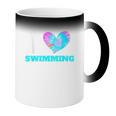 I Love Swimming Swimmer Swim Coffee Color Changing Mug