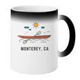 Monterey California Kayak Canoe Paddling Outdoor Coffee Color Changing Mug
