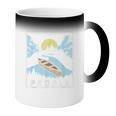 Paddle Retro Style Canoe & Outdoors Simple Canoeing Graphic Coffee Color Changing Mug