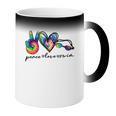 Peace Love Swim Tie Dye Swimmer Swimming Summer Trip Coffee Color Changing Mug Peace Love Swim Tie Dye Swimmer Swimming Summer Trip Coffee Color Changing Mug