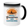 Real Grandmas Go Kayaking Yak Kayak Women Canoe Kayaker Coffee Color Changing Mug Real Grandmas Go Kayaking Yak Kayak Women Canoe Kayaker Coffee Color Changing Mug