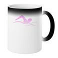 Silhouette Icon Swimmer Stuff Girls Swimming Coffee Color Changing Mug