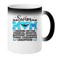 Swim Mom Definition Swimming Mother Of A Swimmer Mom Coffee Color Changing Mug