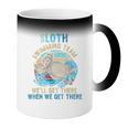 Swimmer Swim Sloth Swimming Team Retro Coffee Color Changing Mug Swimmer Swim Sloth Swimming Team Retro Coffee Color Changing Mug