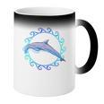 Swimming Dolphin Maori Sun Tribal Waves 2-Sided Coffee Color Changing Mug Swimming Dolphin Maori Sun Tribal Waves 2-Sided Coffee Color Changing Mug